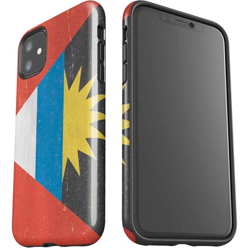 Antigua and Barbuda Flag Distressed iPhone 11 Impact Case