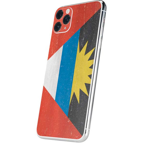 Antigua and Barbuda Flag Distressed iPhone 11 Pro Max Skin