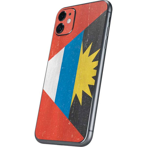 Antigua and Barbuda Flag Distressed iPhone 11 Skin