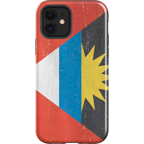 Antigua and Barbuda Flag Distressed iPhone 12 Impact Case