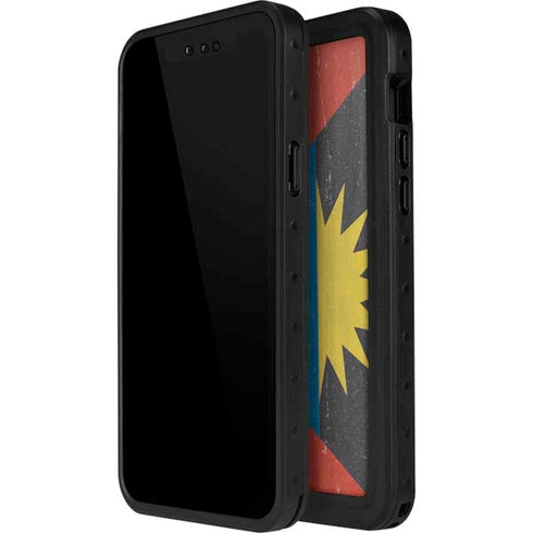 Antigua and Barbuda Flag Distressed iPhone 12 Mini Waterproof Case