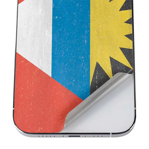 Antigua and Barbuda Flag Distressed iPhone 12 Pro Max Skin