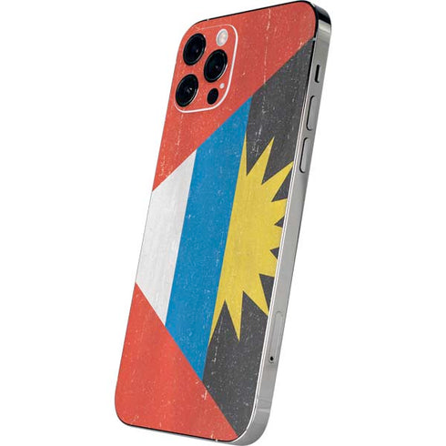Antigua and Barbuda Flag Distressed iPhone 12 Pro Skin