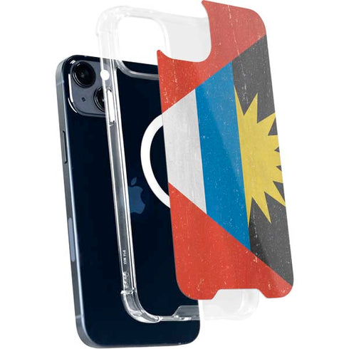 Antigua and Barbuda Flag Distressed iPhone 13 MagSafe Case