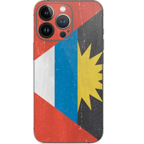 Antigua and Barbuda Flag Distressed iPhone 13 Pro Skin