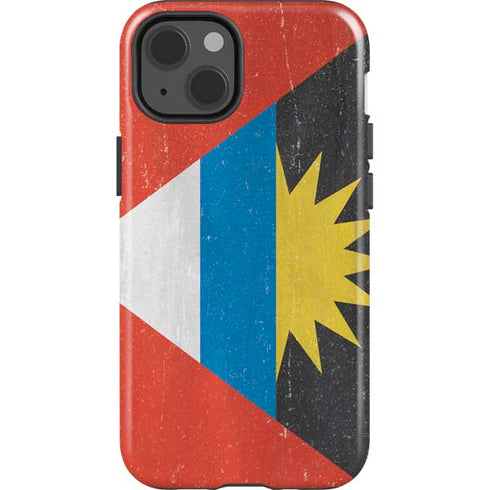 Antigua and Barbuda Flag Distressed iPhone 14 Impact Case