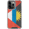 Antigua and Barbuda Flag Distressed iPhone 15 Pro Clear Case
