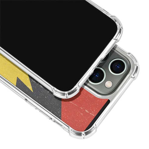 Antigua and Barbuda Flag Distressed iPhone 15 Pro Max Clear Case