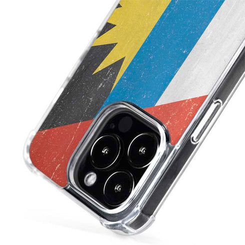 Antigua and Barbuda Flag Distressed iPhone 14 Pro Max MagSafe Case