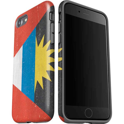 Antigua and Barbuda Flag Distressed iPhone SE (2nd & 3rd Gen) Pro Case
