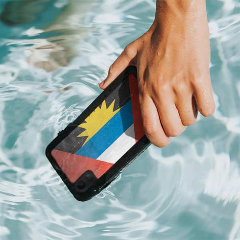 Antigua and Barbuda Flag Distressed iPhone XR Waterproof Case