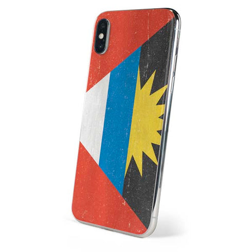 Antigua and Barbuda Flag Distressed iPhone XS Max Skin