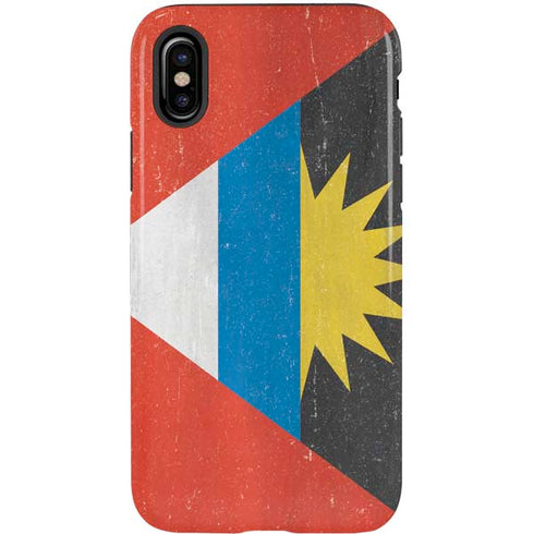 Antigua and Barbuda Flag Distressed iPhone XS Pro Case