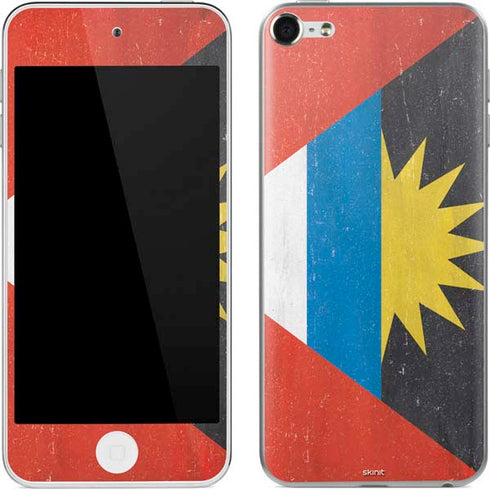 Antigua and Barbuda Flag Distressed Apple iPod Skin