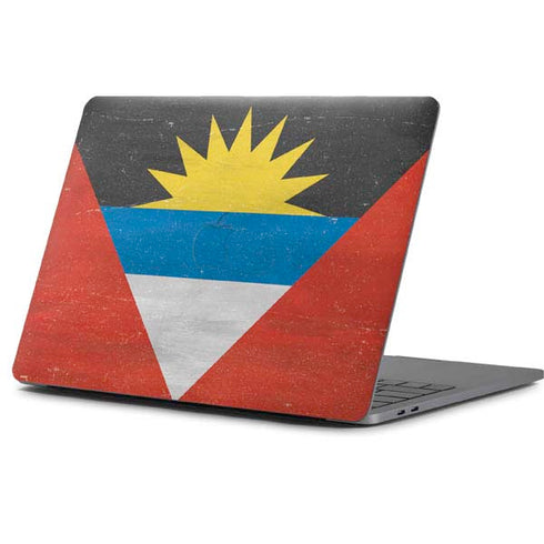 Antigua and Barbuda Flag Distressed Apple MacBook Pro 13-inch Skin
