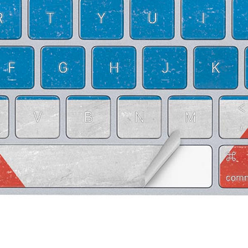 Antigua and Barbuda Flag Distressed Magic Keyboard Skin
