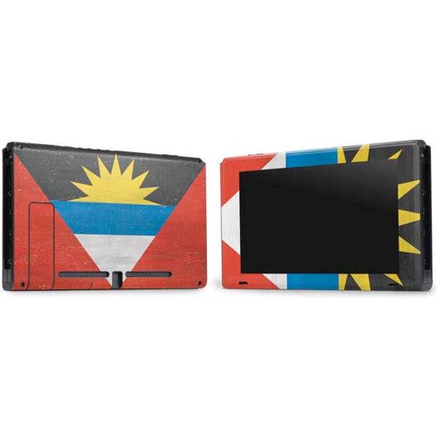 Antigua and Barbuda Flag Distressed Nintendo Switch Bundle Skin