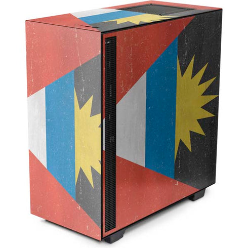 Antigua and Barbuda Flag Distressed NZXT H510 Compact ATX Mid-Tower Case Skin