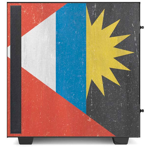 Antigua and Barbuda Flag Distressed NZXT H510 Compact ATX Mid-Tower Case Skin