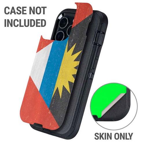 Antigua and Barbuda Flag Distressed Otterbox Defender iPhone Skin
