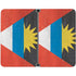 Antigua and Barbuda Flag Distressed Surface Duo Skin
