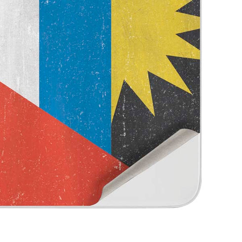 Antigua and Barbuda Flag Distressed Surface Duo Skin