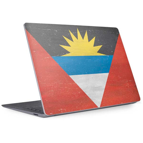 Antigua and Barbuda Flag Distressed Surface Laptop 3 13.5in Skin