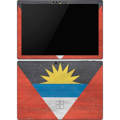 Antigua and Barbuda Flag Distressed Surface Pro 6 Skin