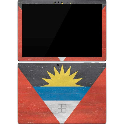 Antigua and Barbuda Flag Distressed Surface Pro 7 Skin