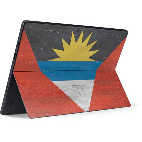 Antigua and Barbuda Flag Distressed Surface Pro 7 Skin