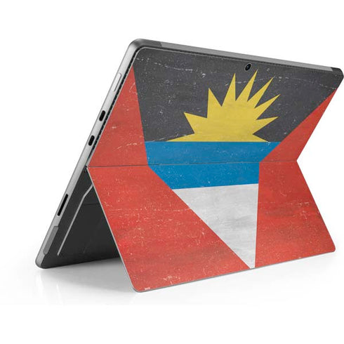 Antigua and Barbuda Flag Distressed Surface Pro 8 Skin