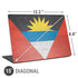 Antigua and Barbuda Flag Distressed Universal Laptop 15in (12.2 x 8.8in) Skin