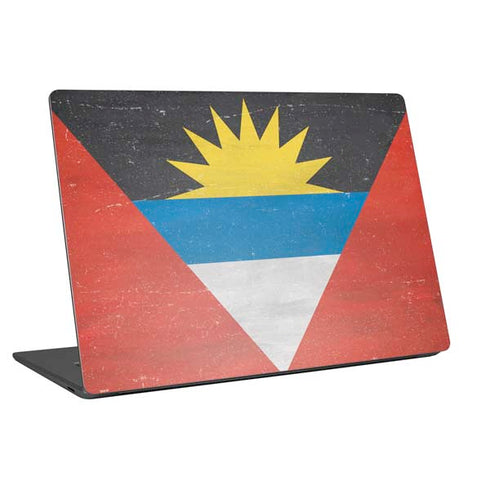 Antigua and Barbuda Flag Distressed Universal Laptop 16in (13 x 9.4in) Skin