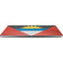 Antigua and Barbuda Flag Distressed Universal Laptop 17in (13.8 x 10in) Skin
