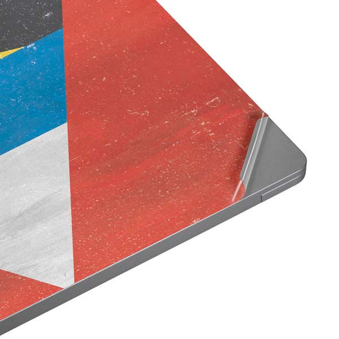 Antigua and Barbuda Flag Distressed Universal Laptop 17in (13.8 x 10in) Skin