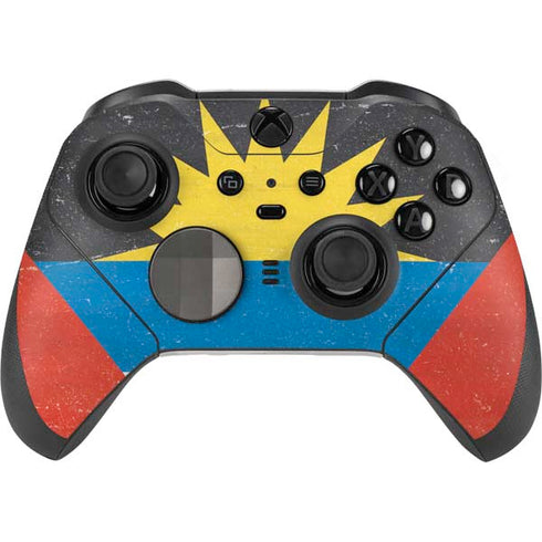 Antigua and Barbuda Flag Distressed Xbox Elite Wireless Controller Series 2 Skin