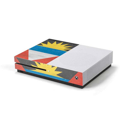 Antigua and Barbuda Flag Distressed Xbox One S Console Skin