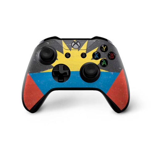 Antigua and Barbuda Flag Distressed Xbox One X Controller Skin