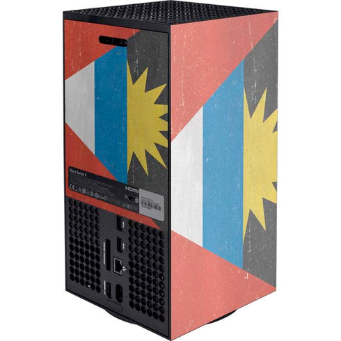 Antigua and Barbuda Flag Distressed Xbox Series X Console Skin