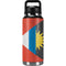 Antigua and Barbuda Flag Distressed YETI Rambler 36oz Bottle Skin
