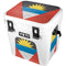 Antigua and Barbuda Flag Distressed YETI Roadie 24 Hard Cooler Skin