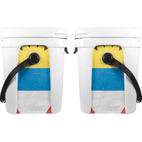 Antigua and Barbuda Flag Distressed YETI Roadie 24 Hard Cooler Skin