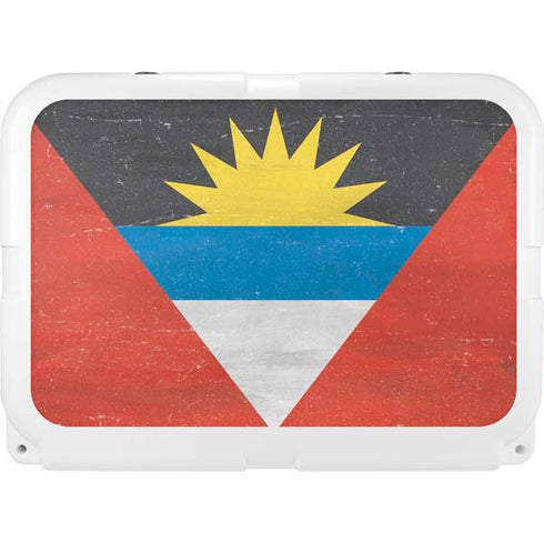 Antigua and Barbuda Flag Distressed YETI Tundra 35 Hard Cooler Skin