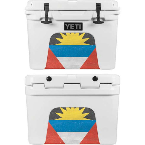 Antigua and Barbuda Flag Distressed YETI Tundra 35 Hard Cooler Skin