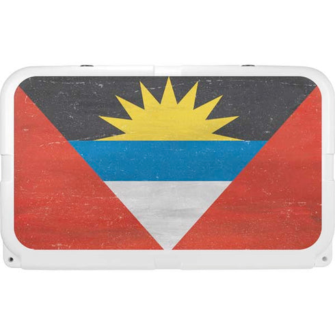 Antigua and Barbuda Flag Distressed YETI Tundra 45 Hard Cooler Skin