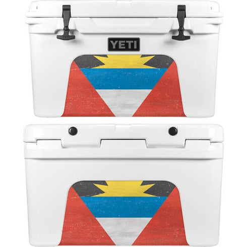 Antigua and Barbuda Flag Distressed YETI Tundra 45 Hard Cooler Skin