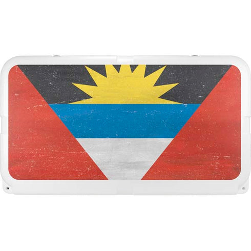 Antigua and Barbuda Flag Distressed YETI Tundra 65 Hard Cooler Skin