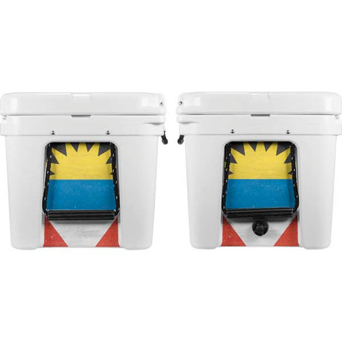 Antigua and Barbuda Flag Distressed YETI Tundra 65 Hard Cooler Skin