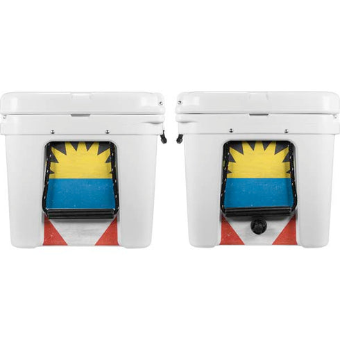 Antigua and Barbuda Flag Distressed YETI Tundra 75 Hard Cooler Skin