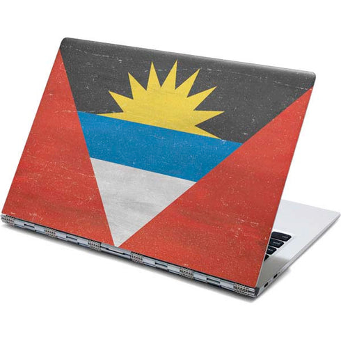 Antigua and Barbuda Flag Distressed Yoga 910 2-in-1 14in Touch-Screen Skin
